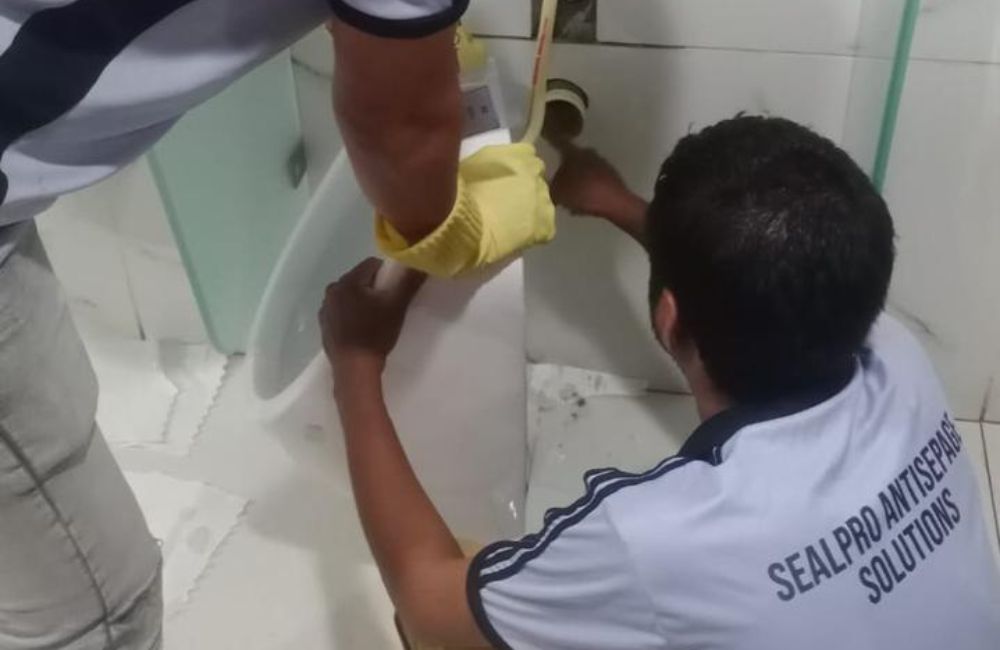 Installing Commercial Urinal